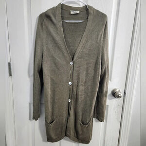 Vintage John Patrick for geoda design green open knit cardigan set beachy Large